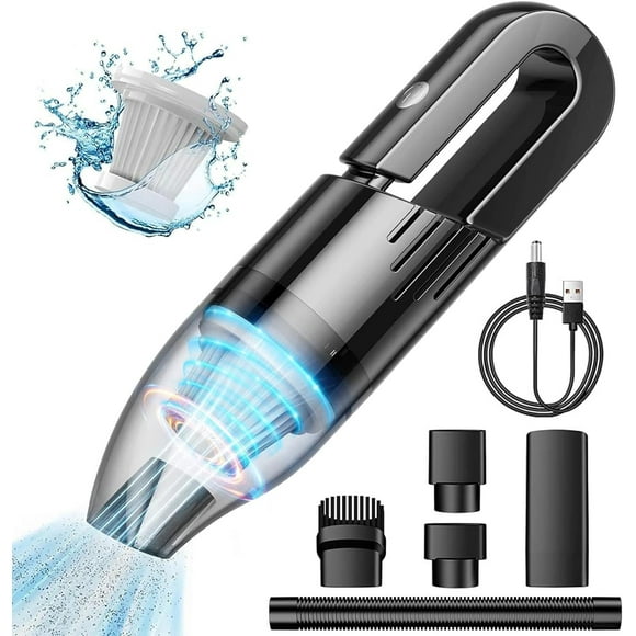 Aspiradora de Mano, Aspiradora Carro Potente Inalambrica, Mini Aspirador de Coche Portatil para Auto 6000pa
