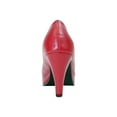 thumbnail image 4 of PEERAGE Ruth Women Extra Wide Width Peep Toe Platform Pump RED 8.5, 4 of 6