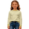thumbnail image 5 of oqasdz Girls Sweatshirt Kids Children Striped Long Sleeve Crewneck Sweatshirt for Boys Fashion Pullover Top Loose Fit Casual Outwear, 5 of 5