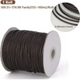 thumbnail image 2 of 175 Yards 1.5MM Brown Wax Beading Cord Polyester Waxed Macrame Thread Round Smooth Soft Lanyard Rope Braid Bracelet String Leather Cords for Jewelry Making Necklace Decorations Crafts Supply, 2 of 9
