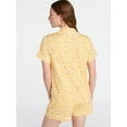 thumbnail image 5 of Joyspun Women's Dreamy Soft Collection Notch Collar Top and Shorts Pajama Set, 2-Piece, Sizes XS-3X, 5 of 7