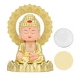 thumbnail image 2 of Estatua Solar De Buda, Estatua Solar De Maitreya Que Asiente Con La Cabeza, Colores Brillantes, Lindo, Decorativo Multiusos, Elegante Para Coche, 2 of 7