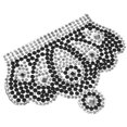 thumbnail image 2 of Miangastore Black Rhinestone Crown Applique Iron On Patch for DIY Use Resin Material Easy to Apply, 2 of 9