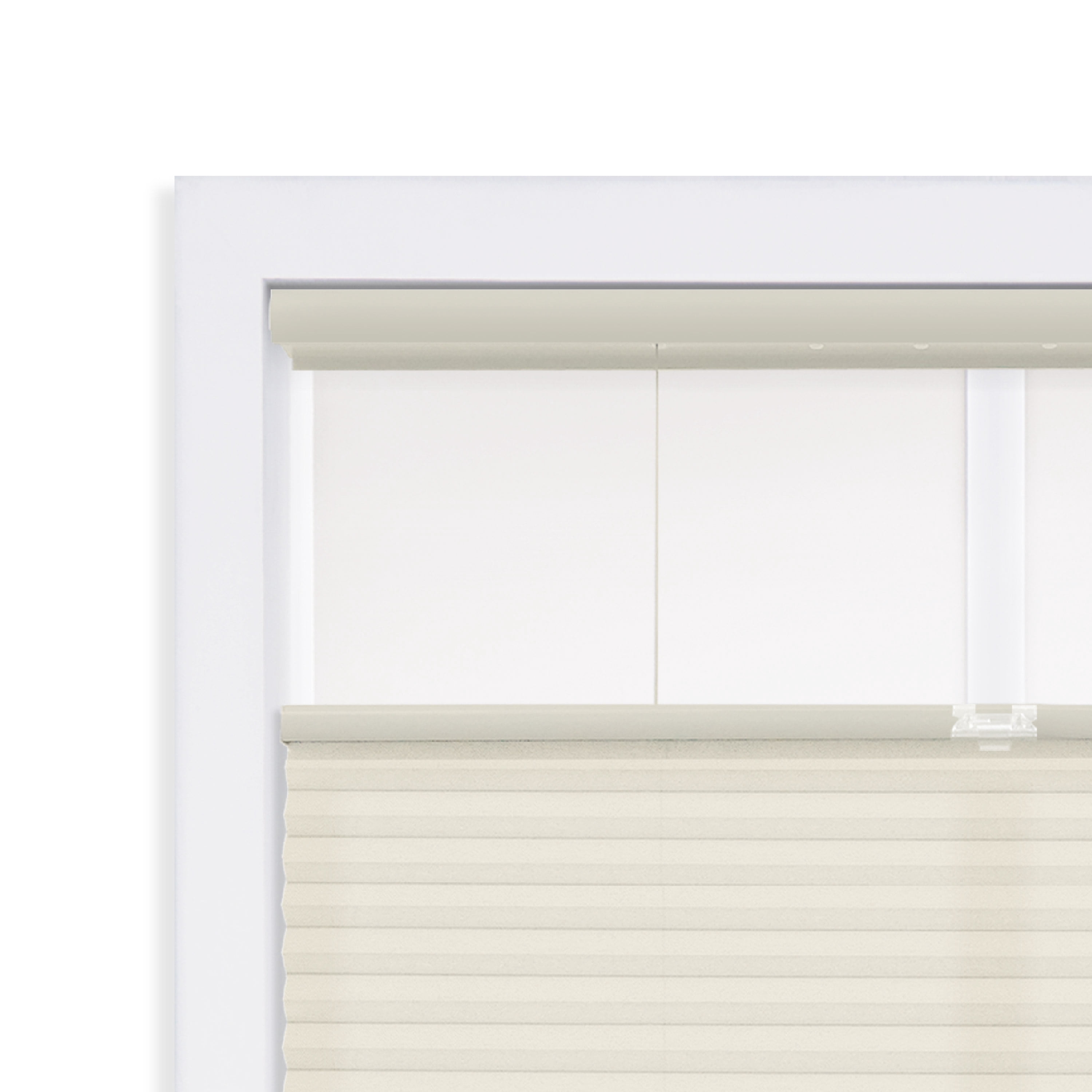 Regal Living Cordless Light Filtering Top-Down Bottom-Up Cellular Shade, Alabaster - 70.5" W x 72" L