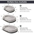 thumbnail image 5 of Pettycare 38 inches Memory Foam Dog Beds for Large Dogs, Orthopedic Dog Bed Washable with Removable Cover and Waterproof Liner, Couch Pet Bed Sofa with Sides and Nonskid Bottom, Fits up to 75lbs, Grey, 5 of 7