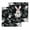 Black, variant on Easter Bunny Kitchen Dish Towels for Drying Dishes Set of 2, Green Eucalyptus Leaves Spring Flowers Black Waffle Weave Microfiber Hand Tea Bathroom Towels Quick Dry & Absorbent Towel 15.7x23.6