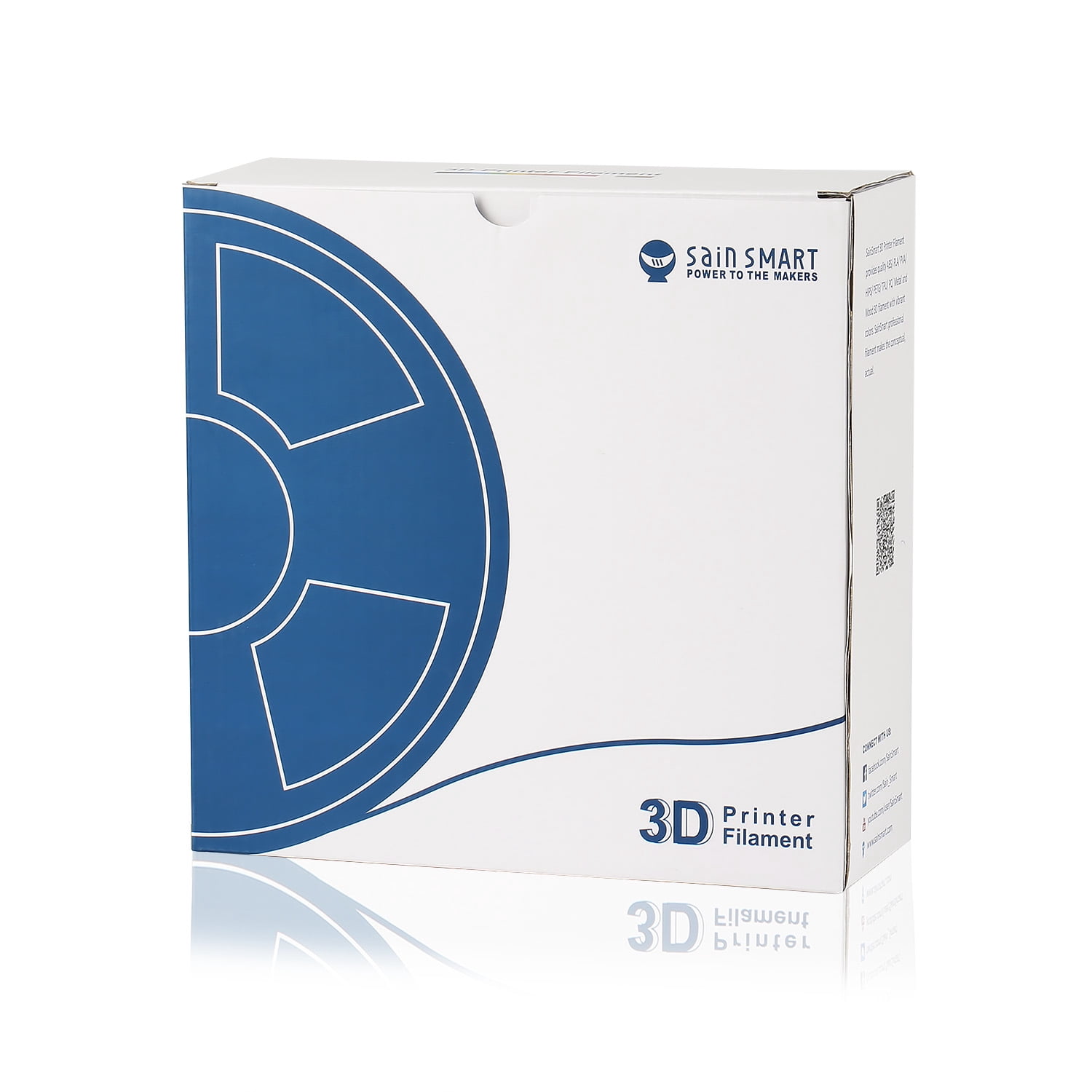 SainSmart White Flexible TPU 3D Printing Filament, 1.75 mm, 0.8 kg, Dimensional Accuracy +/- 0.05 mm