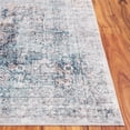 thumbnail image 6 of SAFAVIEH Santa Monica Alice Abstract Polyester Area Rug, Navy/Beige, 6' x 6' Square, 6 of 13