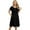 Black, variant on Motherhood Maternity Nursing Nightgowns for Women Breastfeeding - 3 in 1 Labor/Maternity/Nursing Nightgown Short Sleeve Breastfeeding Sleep Dress X-XXXL