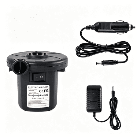 12v Dc Electric Ringer Coleman Quickpump 120V, Portable Air Pump for Mattresses and ...