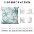 thumbnail image 5 of Nawypu Nautical Coastal Throw Pillow Covers Beach Theme Blue Seashell Coral Starfish Pillow Cover Summer Couch Pillow Cases Outdoor Sofa Cushion Cover Modern Decor for Bed Living Room, 5 of 5