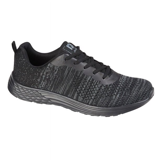 Dek - Zapatillas Deportivas Shark con Cordones para Adultos Unisex (Negro)