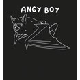 thumbnail image 2 of Halloween Angry Boy Black Adult Long Sleeve Hoodie-Medium, 2 of 3