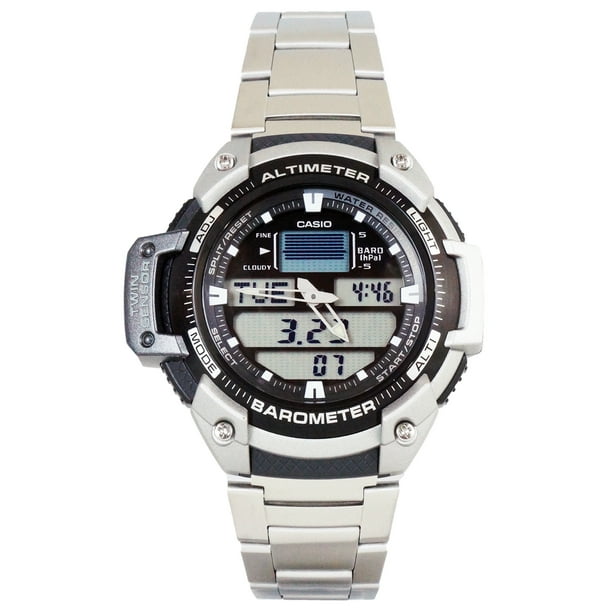 casio analog digital watch set time