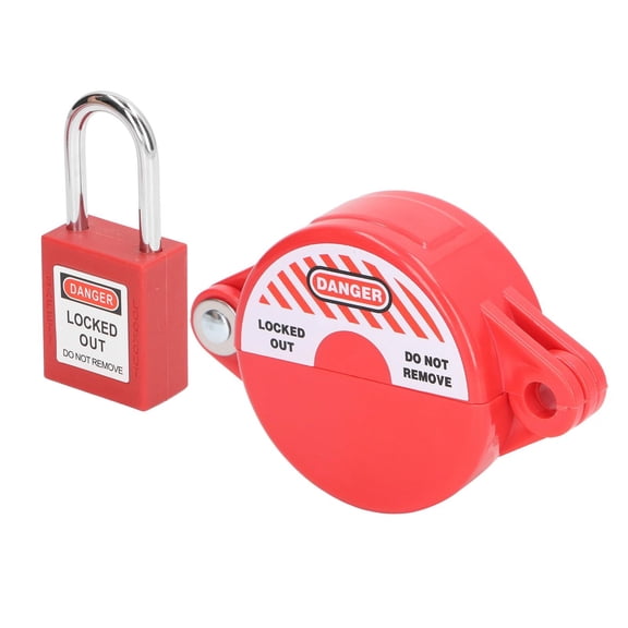 YAHHU Gate Valve Lockout Set 25mm‑64mm Stem Lock – ABS Durable, Bright Safety Color, Easy Tool‑Free Installation – 1 Pack