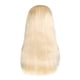 thumbnail image 2 of Pelucas con flequillo para mujer, peluca ondulada suelta, peluca de moda para mujer, cabello sintético rubio, pelucas largas, peluca recta, 70 cm, cabello de moda, 2 of 5