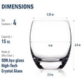 thumbnail image 2 of Drevy Crescendo 15.5 Ounce s, Set Of 4, Crystal SON-hyx Glass, Made In Italy., 2 of 7