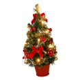thumbnail image 3 of de Navidad de mesa con luces, miniárbol de Navidad artesanal, decoración del hogar, adorno navideño para oficina, año Nuevo, Navidad interior 20 luces 40cm BLESIY Árbol de mesa, 3 of 8