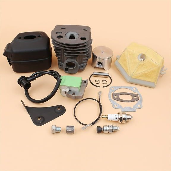 Cylinder Piston Tune up Kit For Husqvarna 55 Rancher 51 50 Chainsaw Muffler 46mm