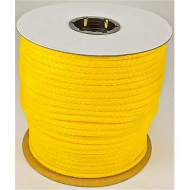 Cordage Source 610120-00500-111 0.37 in. x 500 ft. Braided Polypropylene Rope, Yellow