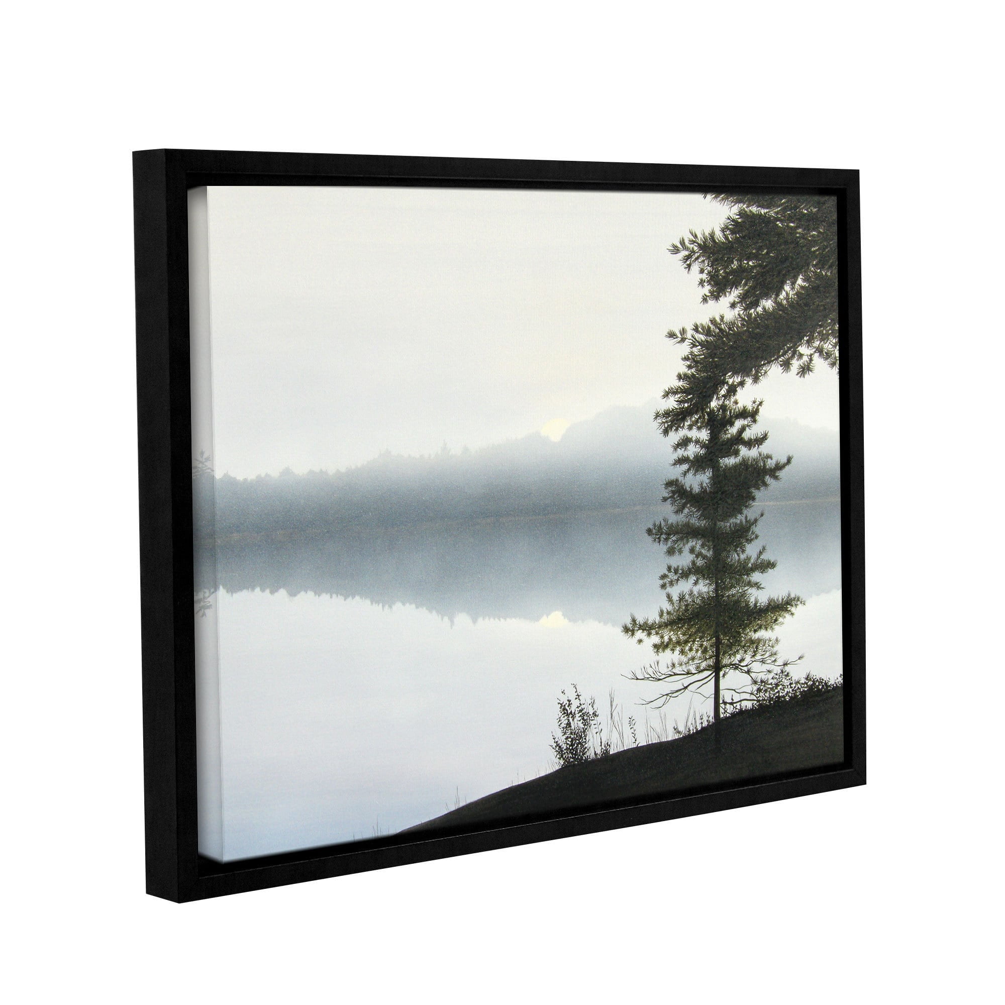 ArtWall Ken Kirsh "Morning Fog Hires" Gallery-Wrapped Floater-Framed Canvas