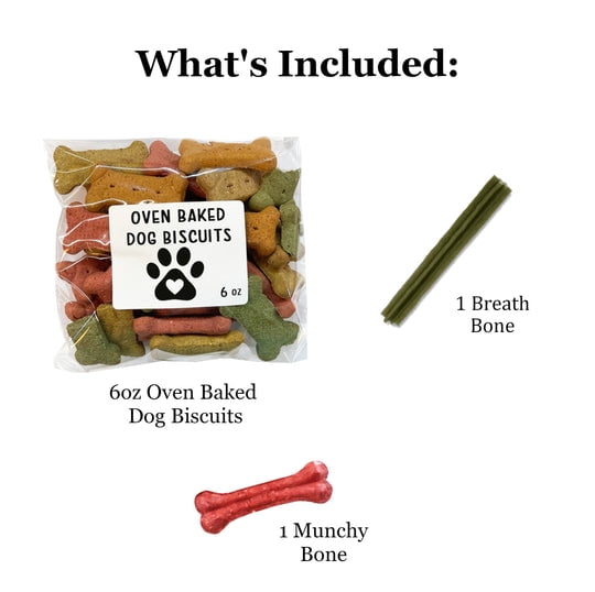 Deluxe Barker Box - Dog Bones, Treats, and Toys