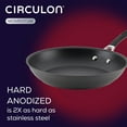 thumbnail image 4 of Circulon Momentum 11.5" Hard-Anodized Nonstick French Skillet, Gray, 4 of 11