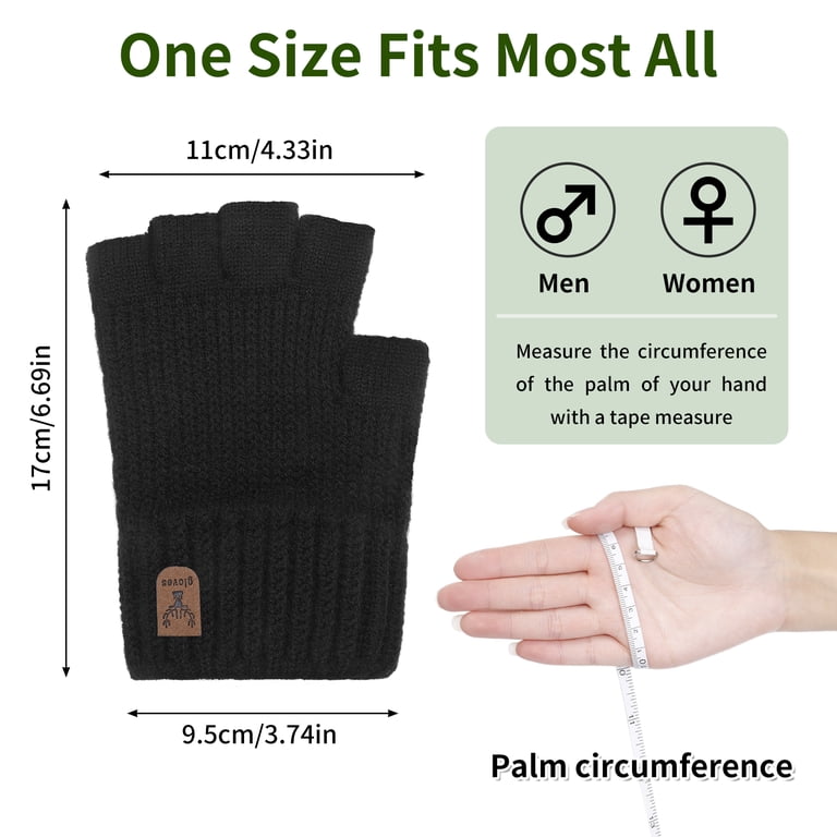 Fingerless Half Finger Winter Gloves photo 3