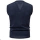 thumbnail image 3 of Chaqueta de Punto de Cuello en V de los Hombres, Abrigo Cálido con Ligero Estiramiento para el Otoño Y el Uso Casual Diario, Blusa en Capas de Moda, 3 of 7