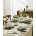 thumbnail image 5 of Oneida Organic Shades Green 44 oz Round Green Stoneware Serving Bowl Set with Serving Tray (2 Count), 5 of 12