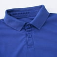 thumbnail image 3 of Fall/Winter Boys Long Sleeve Polo Cotton Uniform Shirt Top(Size:11-12 Years), 3 of 8