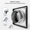 thumbnail image 6 of Calimaero VKE 4" inch Dryer Vent Cover Outdoor Stainless Steel Grille Dryer Vent, 6 of 7