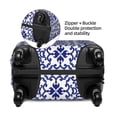 thumbnail image 4 of Balery Blue And White Porcelain Chinaware Luggage Cover Protector, Scratch And Dirt Resistant, Fits 18-32 Inch Luggage(excluding luggage) - Medium, 4 of 9