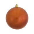 thumbnail image 1 of Vickerman 10" Burnish Orange Candy Ball Christmas Ornament, 1 of 2