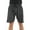 Black Melange, variant on At the Buzzer Men's Pajama Shorts with pockets (Black Melange, XX-large)
