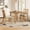 Light Brown, variant on Harper & Bright Designs Breakfast Small Dining Table Set for 2, 3 Pieces Folding Round Table Set with Drop Leaf and 2 Upholstered Chairs for Small Place, Light Brown