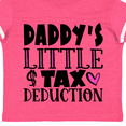 thumbnail image 4 of Inktastic Daddy's Little Tax Deduction Pink Hearts Boys or Girls Toddler T-Shirt, 4 of 5