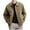 Khaki(2025), variant on Mens Tactical Jacket Aviator Bomber Jacket Casual Fall and Winter Water Resistant Outwear Coat,Black,M