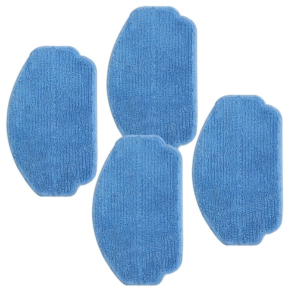 GOOVI Robot Vacuum Mop Pads Replacement for BR151 / BR150 Reusable Hard Floor Cloth Wet Replacement Microfiber Soft Pad (Pack of 4)