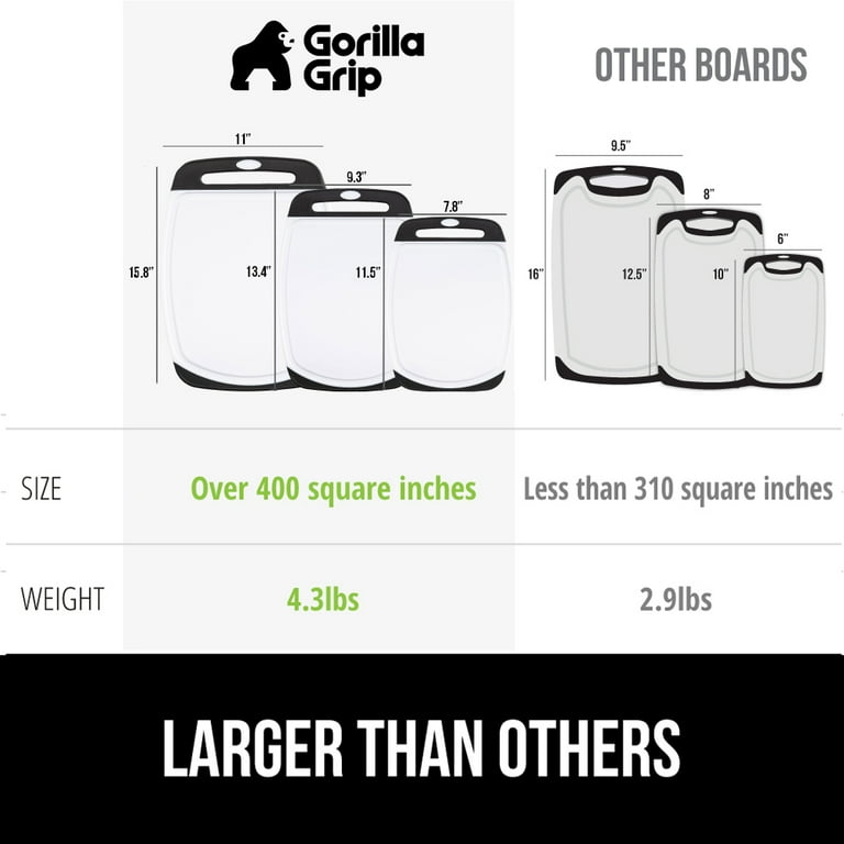 Great Jones All Aboard Cutting Board 12x16 Inches - Reversible With Juice Groove, BPA-Free