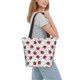 thumbnail image 2 of Balery Red Ladybugs On Black Dotted Bolsa de Hombro con Diseño, Bolsa Grande y Duradera, Bolsa Versátil para Compras, 2 of 6