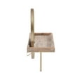 thumbnail image 4 of Linon Lila Center Mirror Wood and Metal Wall Shelf in Gold, 4 of 13