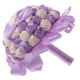 thumbnail image 3 of Bouquet Ramo de Bowknot con Cinta de y Artificiales Accesorio de Novias de Púrpura y blanco Yotijar Ramo de novia, 3 of 10