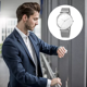 thumbnail image 4 of Reloj de pulsera Reloj de cuarzo simple para estudiantes de moda $ Reloj simple Banda de malla de moda Reloj de pulsera de acero de cuarzo $ Reloj de cuarzo simple de moda, 4 of 5