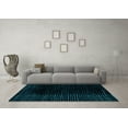 thumbnail image 3 of Ahgly Company Indoor Rectangle Abstract Light Blue Modern Area Rugs, 7' x 10', 3 of 4