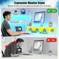 thumbnail image 2 of Romorgniz 63 inch U-Shaped Gaming Desk with Power Outlet & LED Lights, 6-Tier Storage Shelves & 2 Fabric Drawers, Reversible Computer Desk for Home Office, White, 2 of 8