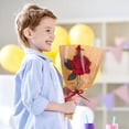 thumbnail image 2 of 1 Set Flower Bags For Bouquets Flower Wrapping Paper Clear Front Flower Packaging Bags With Ribbons, 2 of 8