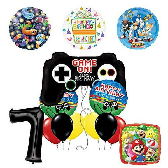 Mayflower Products Video Gamers 7th Birthday Party Supplies Balloon Decorations
