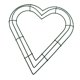 thumbnail image 1 of Marco de alambre con forma de corazón para hacer coronas florales, manualidades DIY para la decoración de fiestas de Año Nuevo 30 centimetros, 1 of 9