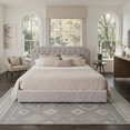 thumbnail image 5 of GENIMO 2'x3' Boho Area Rug, Machine Washable Non Slip Low Pile Rug for Entryway Front Door Kitchen Bathroom, Dusty Gray, 5 of 6